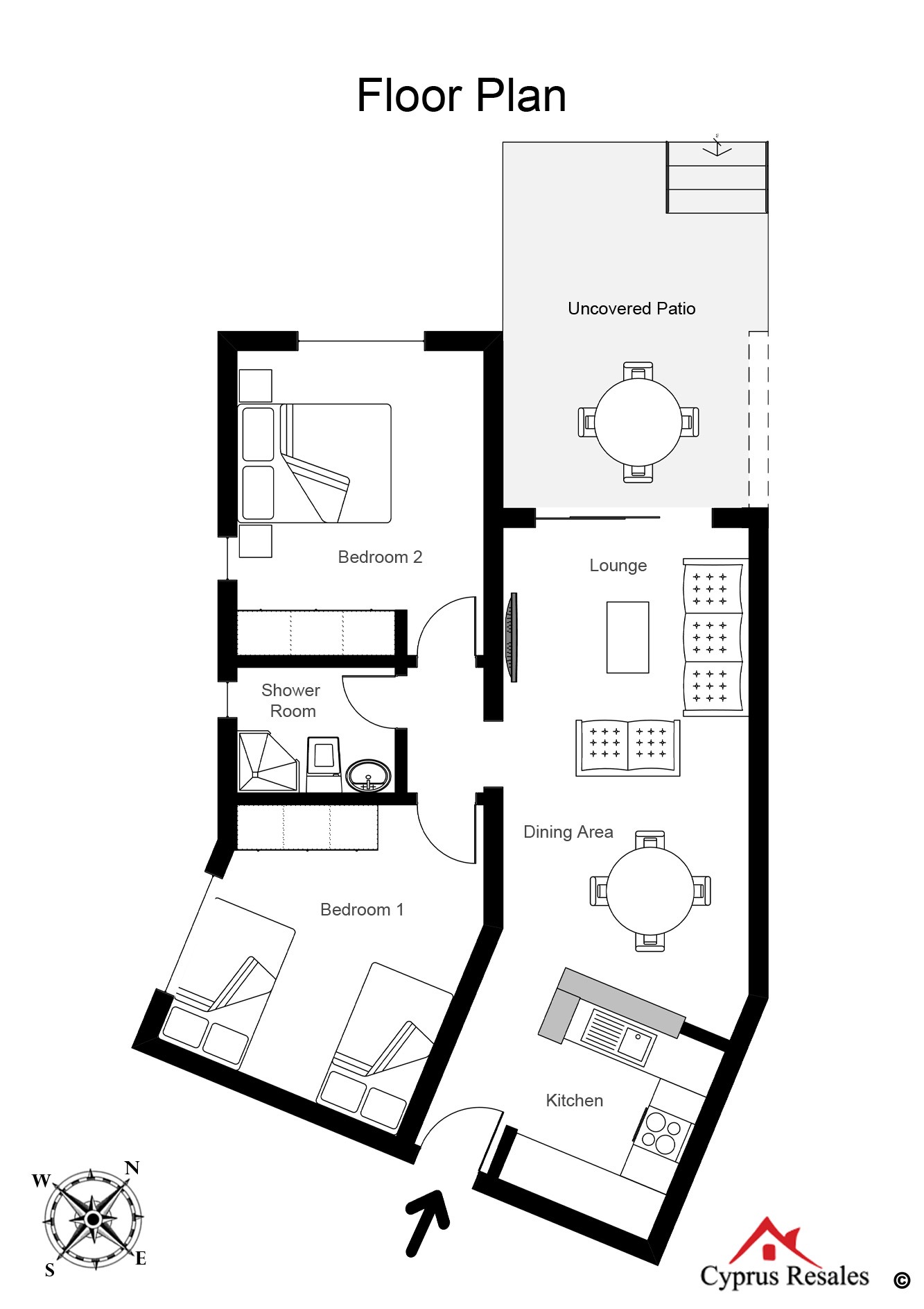 Floorplans of Regina Gardens 2 bedroom Ground Floor